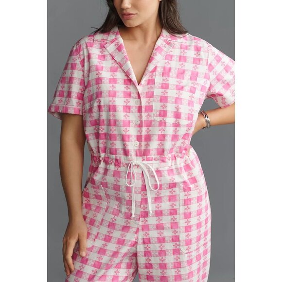 Rachel Antonoff Matthew Short-Sleeve Jumpsuit 2X - Picture 2 of 3